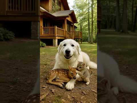 A Fawn, a Puppy, and a Kitten Met in the Backyard… and Became Best Friends