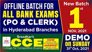 BEST BANK COACHING INSTITUTE IN HYDERABAD | BANK COACHING CENTER FOR IBPS, SBI, RRB PO/CLERK EXAMS