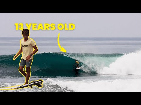 13 YEARS OLD BALINESE SURFER "ADIT SOMIYA"  - THE NEXT RIO WAIDA?
