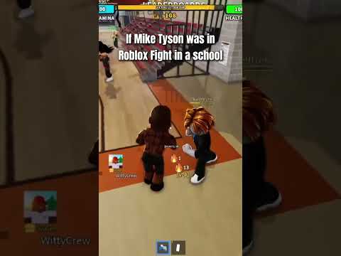 When Mike Tyson Pulls Up To Roblox Fight In A School #roblox #fightinaschool #wittyyb