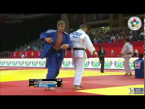 Judo 2014 Grand Slam Tyumen: Aliaksandr Stsiashenka (BLR) - Dominic Ressel (GER) [-81kg]
