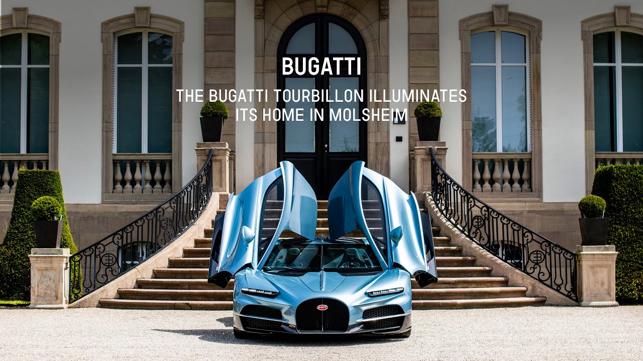 The BUGATTI TOURBILLON lights up its home in Molsheim
