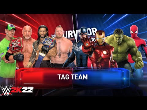 WWE Elite Heavyweights vs. The Avengers | Tag Team ELIMINATION Match | WWE 2K22
