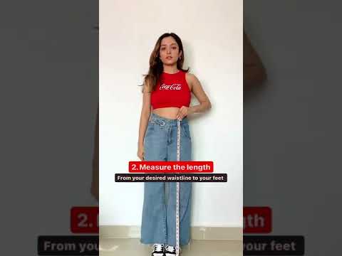 How to measure jeans size? #howto #fashionguide #styleguide #fashionhacks #stylehacks #fyp #fypage