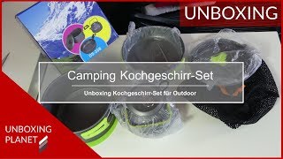 Camping Kochgeschirr-Set für Outdoor - Unboxing Planet