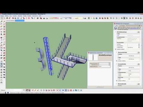 Part 1/3 : SketchUp Dynamic component and animation (Fr sub EN)