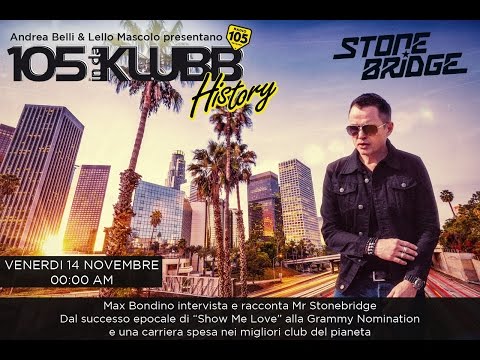 StoneBridge Interview & Mix with Radio 105 In Da Klubb, Italy November 14, 2014