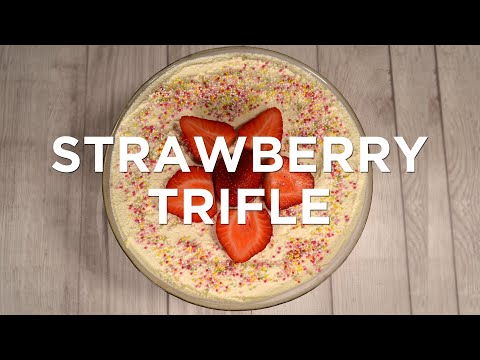 Strawberry Trifle | Christmas Sherry Trifle