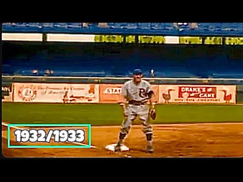 1932 & 1933 Babe Ruth’s All-American Team Selection Footage ⚾️⭐️ [In Color, Speed Adjusted]