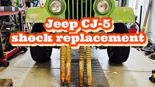 1981 Jeep CJ-5 shock replacement