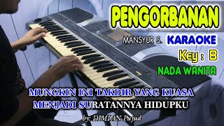 Download lagu PENGORBANAN - Mansyur S  I KARAOKE HD  I  Nada Wanita mp3