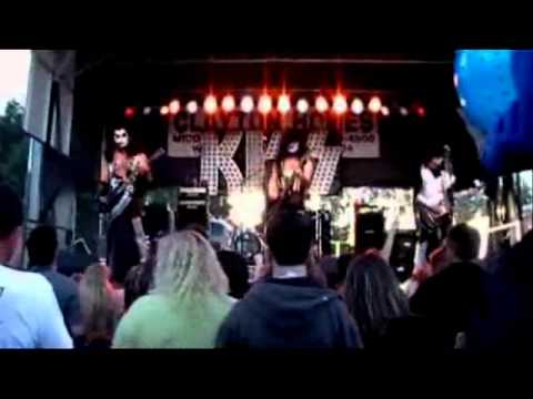 Dressed To Kill - Warmachine and fire breathing in Middlesboro, KY KISS tribute