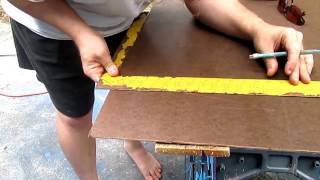 How to put up FashionWall  Smooth Brown Tempered Hardboard Wall Panel with David