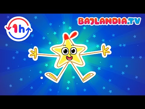 Błyskaj Błyskaj Gwiazdko Ma - LOOP 1 Godzina - Kołysanka Dla Dzieci - Bajlandia TV