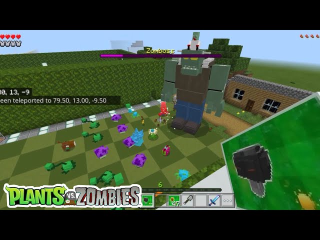 Plants Vs Zombies 2 Addon - Bedrock Minecraft Mod