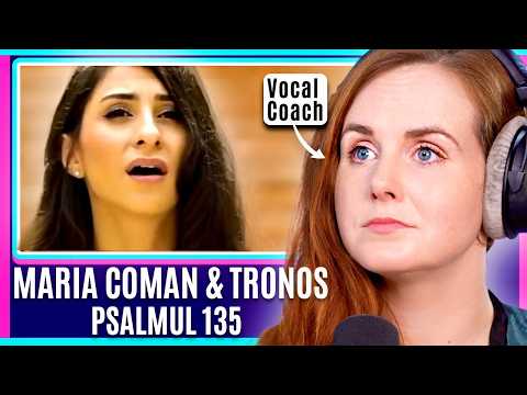Romanian Orthodox Chant 🇷🇴 | Maria Coman & Tronos Choir - Psalmul 135 | Vocal Coach Reacts Psalm 135