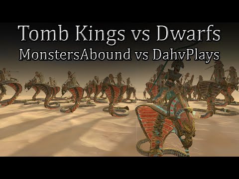 Tomb Kings vs Dwarfs - MonstersAbound vs DahvPlays - Total War Warhammer 2 Championship