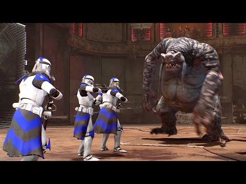 Arc Troopers vs Creatures - STAR WARS JEDI FALLEN ORDER NPC Wars