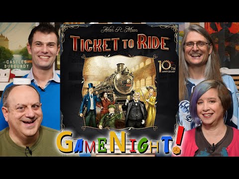 Ticket to Ride - GameNight! Se7 Ep42 - How to Play and Playthrough