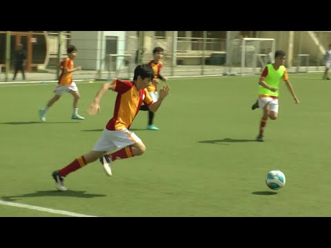 Galatasaray's tough 12-year-old player Davud Aziz / Training at Galatasaray Baku Academy 3 May 2025