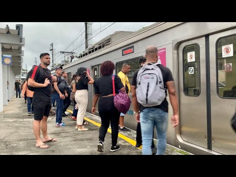 Supervia | Chegada do CNR na estação terminal Santa Cruz