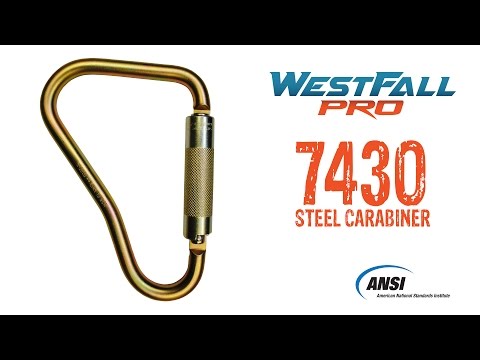 WestFall Pro 7430 8-1/4 x 5-1/2 Inch Steel Carabiner