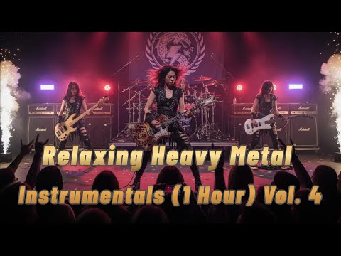 Relaxing Heavy Metal Instrumentals Vol. 4 (1 Hour) | Calm Melodic Metal🔥🎶