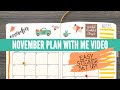 Plan With Me November 2021 Simple Bullet Journal Setup With Stickers