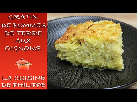 Gratin de pommes de terre aux oignons