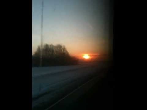 Sun rises as I go to work