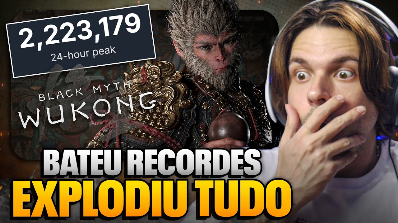 RESPEITA O MACACO! Black Myth Wukong QUEBRA RECORDES na Steam!!