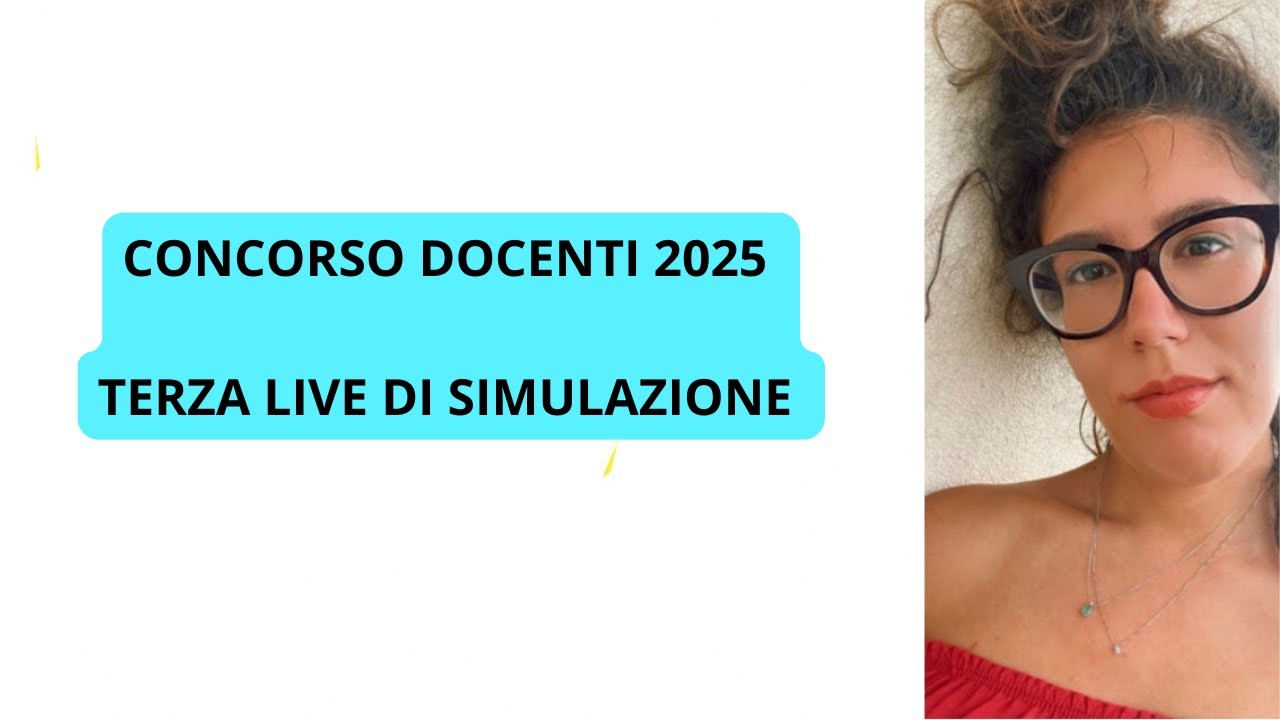 TERZA live simulazione prova scritta concorso docenti 2025
