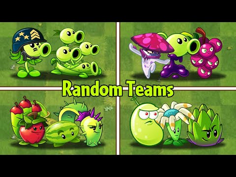 Best Random 4 Teams - Which Team Plant Will Win? - PvZ 2 Team Plant vs Team Plant