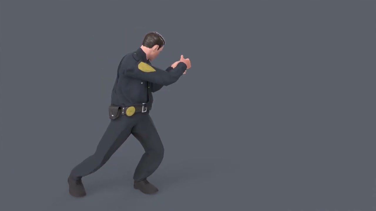 Police Man 3D Model