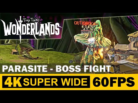PARASITE - BOSS FIGHT, Tiny Tina's Wonderlands, Spore Warden, Walkthrough, Gameplay, No Commentary