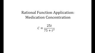 Rational Function Application: Function Value, Equation, End Behavior