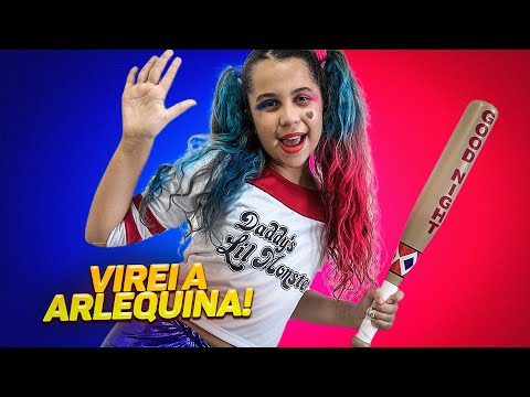 SARAH VIROU A ARLEQUINA POR UM DIA ! OLHA NO QUE DEU ! - Sarah de Araújo