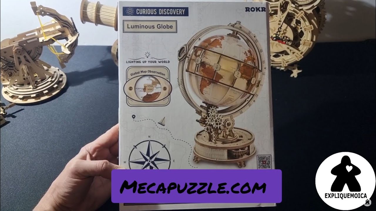 le globe lumineux de chez mecapuzzle