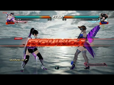 81_4 Kunimitsu vs Eliza - Tekken 7 ( Uchiha x24 )  sin Grafica