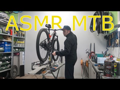 (ASMR) I CHANGE THE WORN TRANSMISSION OF THE MTB ASMR