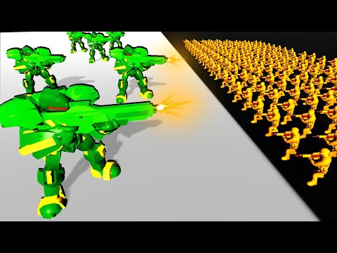 Massive GREEN ARMY MECHS Destroy the Tan Army Men in this Attack on Toys Update!