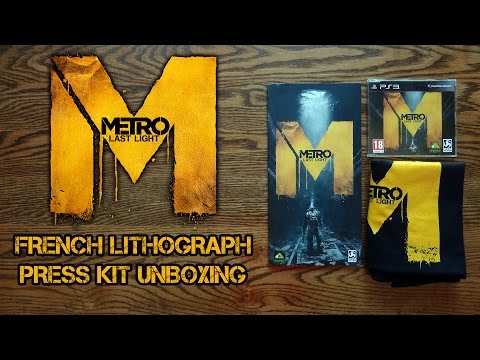 Metro Last Light Limited Edition French Lithograph Press Kit Unboxing & Review - HD 1080p