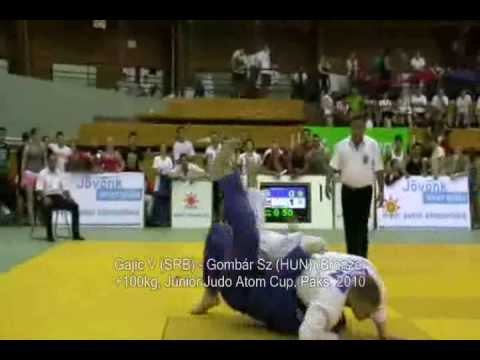 Judo 2010 Paks +100kg Gajic V (SRB) - Gombár Sz (HUN) (Bronze)