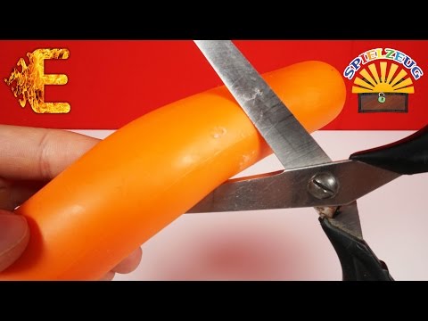 FAKE WURST ZERSCHNEIDEN - Was für SCHLEIM GLIBBER KNETE steckt darin ? Kinder EXPERIMENT deutsch