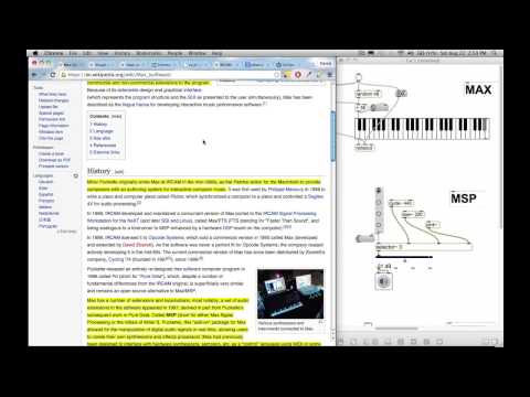 Beginner Max/MSP Tutorial Series - Episode 1 - Brief History of Max; Max vs. MSP vs. Jitter