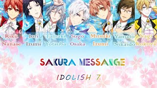[IDOLISH7] IDOLISH 7 - Sakura Messange(Romaji,Kanji,English)Full Lyrics