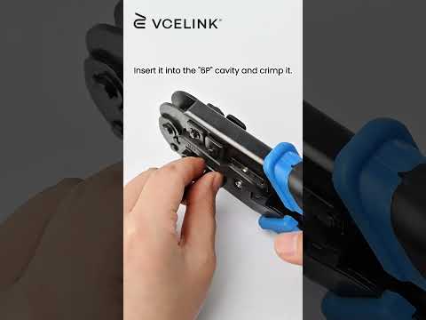 Terminate a 6P6C Telephone Connector.#shorts #rj12 #rj11 #telephonecable #howto #telecommunications
