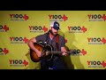 Riley Green "Georgia Time" acoustic Live at Y100 August 16, 2018