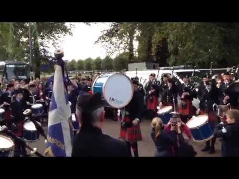 Field Marshal Montgomery Pipe Band World Champions 2014 - Celebrations