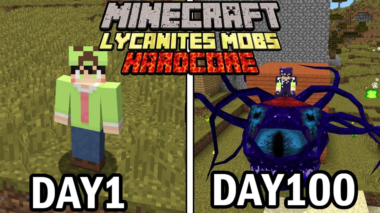 【マインクラフト】鬼畜な世界で100日間ハードコア生活をしたらヤバかった【100days】【Minecraft】